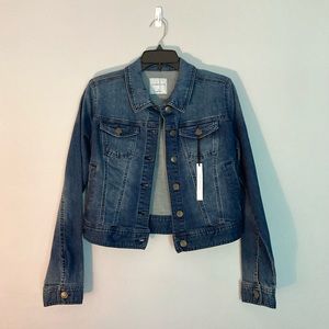 NWT Celebrity Pink Dark Wash Denim Jacket (Size S)